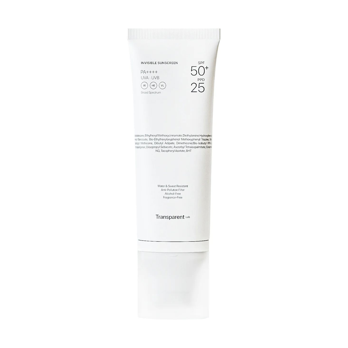 Сонцезахисний крем для обличчя Transparent Lab Invisible Sunscreen, SPF 50+, 100 мл